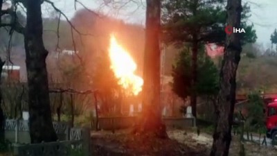 sebeke hatti -  Ordu'da doğalgaz ana hattında patlama Videosu