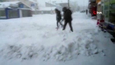  Varto’da yoğun kar yağışı