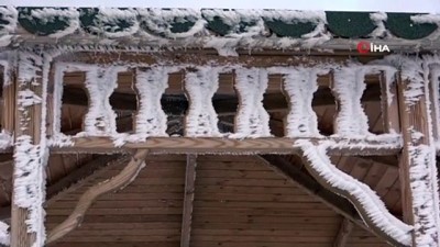  Ardahan'da hayat buz kesti, Göle eksi 27 dereceyi gördü 
