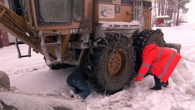 yagan -  Bayburt'ta karla mücadele sürüyor  Videosu