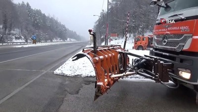 yagan -  Bolu Dağı’nda kar yağışı başladı  Videosu