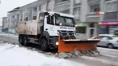  Dursunbey beyaza büründü 
