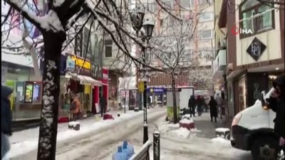  Eskişehir beyaz örtü ile uyandı 