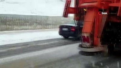 karayollari -  Kastamonu-Ankara karayolunda sürücüler kar yağışına hazırlıksız yakalandı Videosu