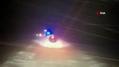  Kar sürgününe yakalanan köylüleri özel idare ekipleri kurtardı