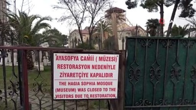 muslumanlar -  Ayasofya Camisi'nde 56 yıl sonra başlatılan restorasyon çalışmalarında sona geliniyor  Videosu