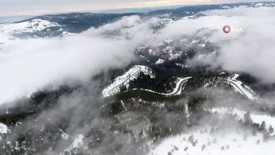 yagan -  Dranas Dağı beyaza büründü... Manzara havadan görüntülendi  Videosu