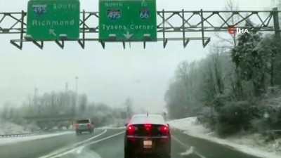  - Washington’a mevsimin ilk karı yağdı 