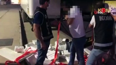 gizli bolme -  Antalya'da 900 bin liralık kaçak sigara ele geçirildi Videosu