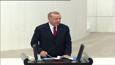 yasama yili - Cumhurbaşkanı Erdoğan: '(Kovid-19 salgını) Türkiye, kendi aşısını üretme konusunda da yoğun bir gayret içindedir' - TBMM Videosu