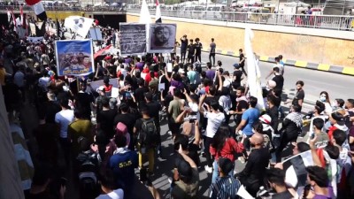 Irak'ta hükümet karşıtı gösterilerin birinci yıl dönümü - BAĞDAT