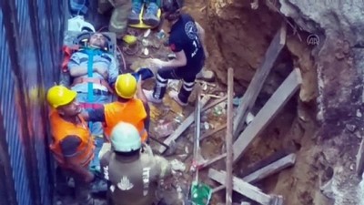 insaat iskelesi - Kadıköy'de inşaatta iskele çöktü - İSTANBUL Videosu