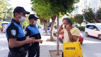 hijyen denetimi -  Maske takmadığı için ceza yedi, polislere “İyi maaşınız çıktı” dedi Videosu