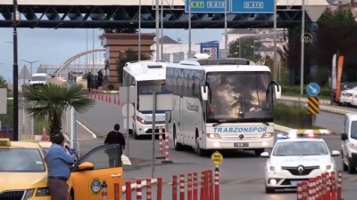 Trabzonspor kafilesi Gaziantep'e gitti