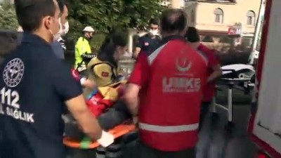 belediye otobusu -  Ankara’da belediye otobüsü üst geçide çarptı: 1 ağır 12 yaralı Videosu