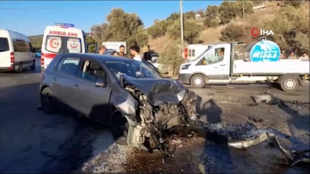 Milas Bodrum Karayolunda Kaza 1 Yarali