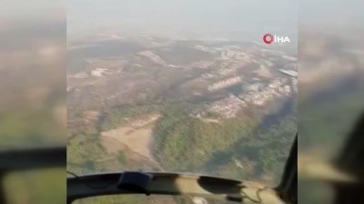 amator kamera -  Hatay'da yangını soğutma çalışmaları sürüyor Videosu