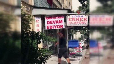 zabita memuru -  Antalya’da seyyar satıcı, kendisini cep telefonuyla çeken kadın zabıtaya saldırdı Videosu