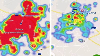 mobil uygulama -  Batman’da 'kırmızı' harita 'yeşile' büründü Videosu