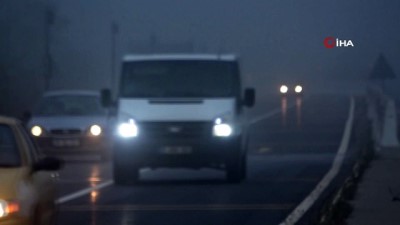  Bolu Dağı’nda yoğun sis etkili oluyor