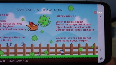 yabanci dil -  Bilgisayar Mühendisi Korona virüs oyunu yaptı Videosu