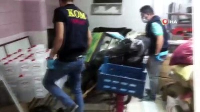  Mersin'de 850 litre sahte etil alkol ele geçirildi