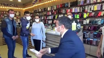 maske dagitimi -  Denetimde ceza yerine maske dağıtıldı Videosu
