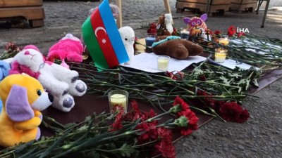  - Gürcistan’da Gence’ye düzenlenen saldırıda hayatını kaybeden siviller anıldı