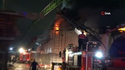 soguk hava deposu -  Mersin Sebze Hali'nde yangın Videosu