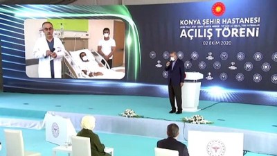 Cumhurbaşkanı Erdoğan, Konya Şehir Hastanesi’nin açılış törenine katıldı (2)