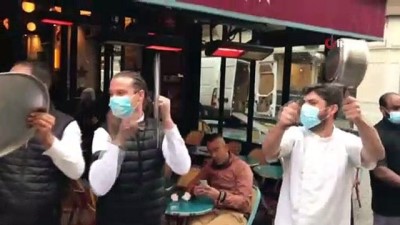  - Fransa’da bar ve restoran sahiplerinden “tencere tavalı” eylem