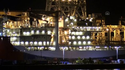 Kanuni sondaj gemisinin Mersin'deki 'molası' sürüyor