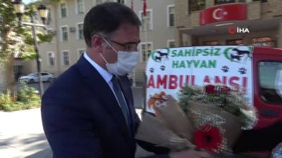  Sahipsiz yaralı hayvanlara ambulans hizmeti