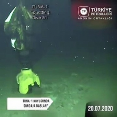 Türkiye Petrolleri'nden tarihi paylaşım! İşte Tuna-1 Kuyusu'ndan görüntüler...