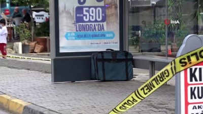 supheli valiz -  Çöpe atacağı valizi otobüs durağına bırakınca polisleri alarma geçirdi Videosu