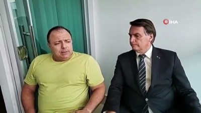 canli yayin -  - Bolsonaro, Covid-19 hastası Sağlık Bakanı Pazuello’yu maskesiz ziyaret etti Videosu