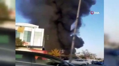 fabrika yangini -  Başakşehir’de fabrika yangını Videosu