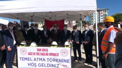 temel atma toreni -  Erciş’te Ağız ve Diş Sağlığı Merkezi’nin temeli atıldı Videosu