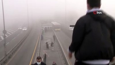  İstanbullular güne sisli havayla uyandı