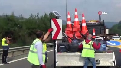  TEM Otoyolu Bolu Dağı Tüneli yeniden trafiğe kapatıldı