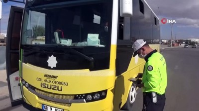 hijyen denetimi -  Aksaray’da otobüslerde korona denetimi Videosu