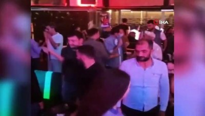 skandal -  İstanbul’un göbeğinde skandal “korona partisi” kamerada Videosu