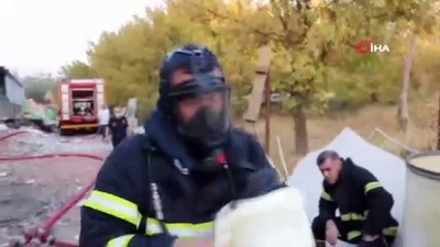 tekstil fabrikasi -  Kahramanmaraş’ta korkutan fabrika yangını Videosu