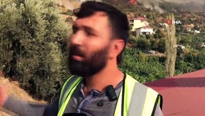  Mersin'deki orman yangını yerleşim yerlerini tehdit ediyor