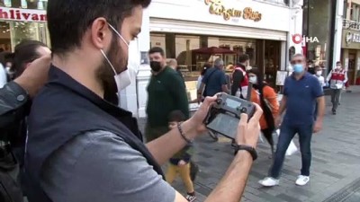 ingilizce -  - Taksim’de drone destekli korona virüs denetimi Videosu