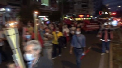 fener alayi -  Antalya'da meşaleli cumhuriyet yürüyüşü Videosu