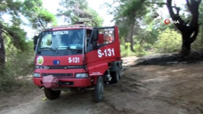 piknik alani -  Manavgat'a 3 günde 6 orman yangını: Asırlık çam ağacı yangını ucuz atlattı Videosu