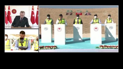 riva - Cumhurbaşkanı Erdoğan, Tahtaköprü Barajı Yükseltilmesi açılış törenine video konferansla katıldı - İSTANBUL Videosu