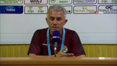 Giresunspor - Boluspor maçının ardından