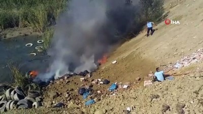 kamyon lastigi -  Onlarca kamyon lastiği alev alev yandı Videosu